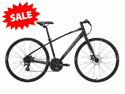 2025 MERIDA (メリダ) CROSSWAY 200-MD (クロスウェイ 200-MD)【通販可】【2/27まで特別価格】マットブラック (ゴールド) EK85