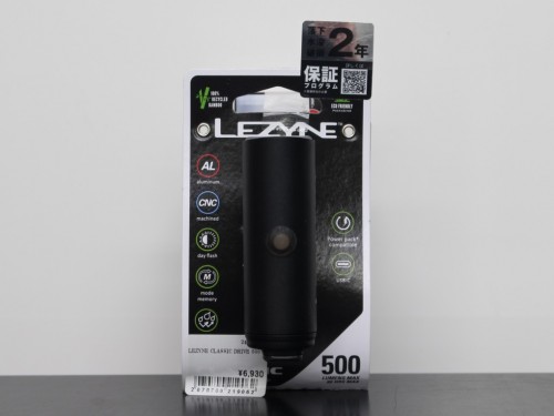 LEZYNE (レザイン) CLASSIC DRIVE 500+ (クラシック ドライブ 500+)ブラック