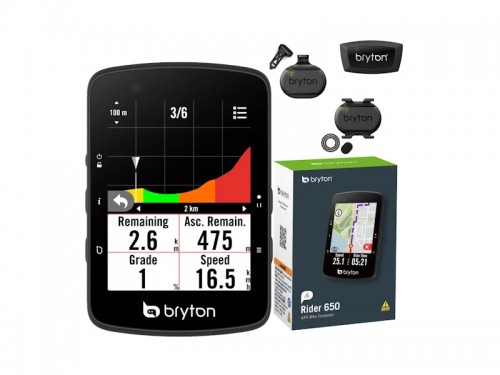 bryton (ブライトン) Rider 650【複数仕様あり】Rider 650T (スピード・ケイデンス・心拍センサー付属)