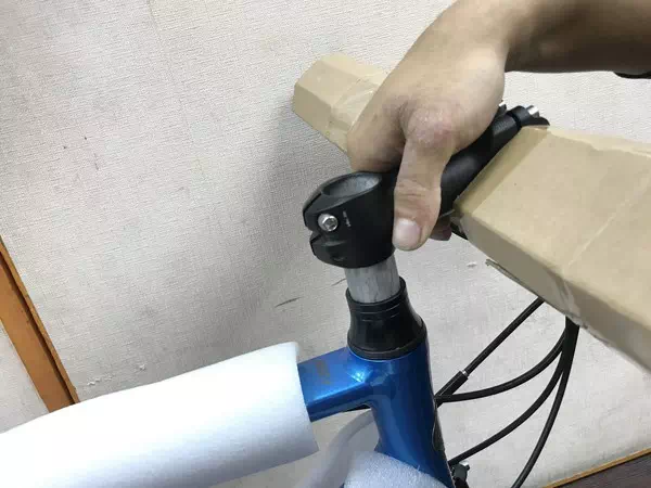 自転車の発送・組み立て工程の説明画像